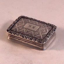 Load image into Gallery viewer, Nathaniel Mills Silver Vinaigrette Birmingham 1836
