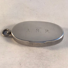 Load image into Gallery viewer, Unusual Victorian Silver Oval Box Vesta  Birmingham 1876
