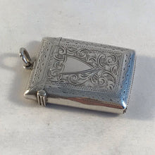 Load image into Gallery viewer, Silver Vesta With Shield Shaped Cartouche Birmingham 1900
