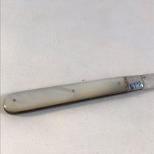 Load image into Gallery viewer, Silver And Mother Of Pearl Fruit Knife Sheffield 1964
