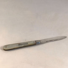 Load image into Gallery viewer, Silver And Mother Of Pearl Fruit Knife Sheffield 1964
