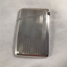 Load image into Gallery viewer, Striped Silver Card Case William Neale Birmingham 1929
