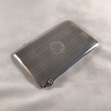 Load image into Gallery viewer, Striped Silver Card Case William Neale Birmingham 1929
