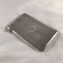 Load image into Gallery viewer, Striped Silver Card Case William Neale Birmingham 1929
