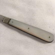 Load image into Gallery viewer, Silver And Mother Of Pearl Fruit Knife Sheffield 1917
