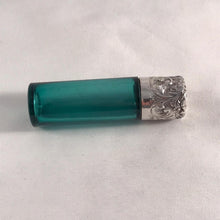 Load image into Gallery viewer, Silver Topped Glass Scent Bottle Birmingham 1888
