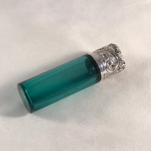 Load image into Gallery viewer, Silver Topped Glass Scent Bottle Birmingham 1888
