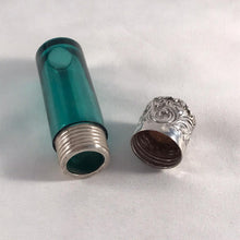 Load image into Gallery viewer, Silver Topped Glass Scent Bottle Birmingham 1888
