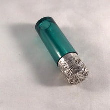 Load image into Gallery viewer, Silver Topped Glass Scent Bottle Birmingham 1888
