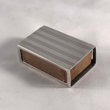 Load image into Gallery viewer, Striped Silver Matchbox Holder Adie Brothers Birmingham 1924
