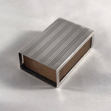Load image into Gallery viewer, Striped Silver Matchbox Holder Adie Brothers Birmingham 1924
