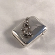 Load image into Gallery viewer, Novelty Edwardian Silver Vesta With Applied Cast Frog Model Chester 1903
