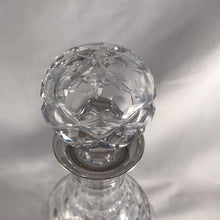 Load image into Gallery viewer, Silver And Glass Decanter Ovoid Shape Birmingham 2015

