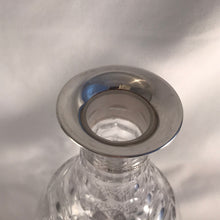 Load image into Gallery viewer, Silver And Glass Decanter Ovoid Shape Birmingham 2015
