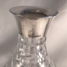 Load image into Gallery viewer, Silver And Glass Decanter Ovoid Shape Birmingham 2015
