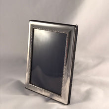 Load image into Gallery viewer, Small Silver Photograph Frame With Beaded Edge Carrs Of  Sheffield 2003
