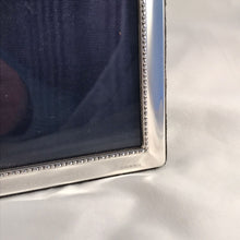 Load image into Gallery viewer, Small Silver Photograph Frame With Beaded Edge Carrs Of  Sheffield 2003
