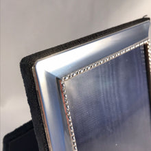 Load image into Gallery viewer, Small Silver Photograph Frame With Beaded Edge Carrs Of  Sheffield 2003
