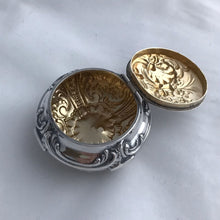 Load image into Gallery viewer, French Silver Pill Box Embossed Decoration Charles Hack And Achille Hourdequin
