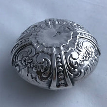 Load image into Gallery viewer, French Silver Pill Box Embossed Decoration Charles Hack And Achille Hourdequin
