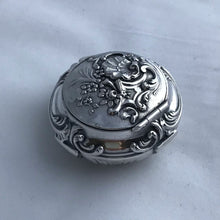 Load image into Gallery viewer, French Silver Pill Box Embossed Decoration Charles Hack And Achille Hourdequin
