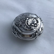 Load image into Gallery viewer, French Silver Pill Box Embossed Decoration Charles Hack And Achille Hourdequin
