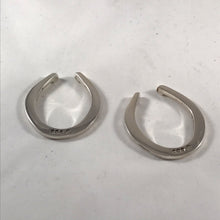 Load image into Gallery viewer, Pair Of Silver Horseshoe Napkin Holders Often Used As Lucky Charms
