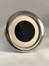 Load image into Gallery viewer, Round Silver Picture Frame With Beaded Edge Birmingham 1998

