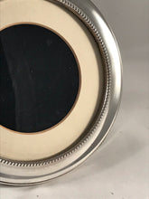 Load image into Gallery viewer, Round Silver Picture Frame With Beaded Edge Birmingham 1998
