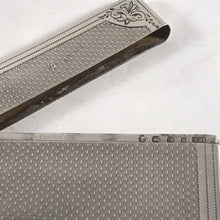 Load image into Gallery viewer, Solid Silver Hallmarked Card Case With Garter Insignia Birmingham 1866
