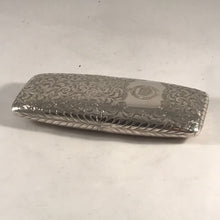 Load image into Gallery viewer, Nathaniel Mills Silver Cheroot Case With Garter Insignia

