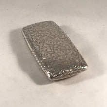 Load image into Gallery viewer, Nathaniel Mills Silver Cheroot Case With Garter Insignia
