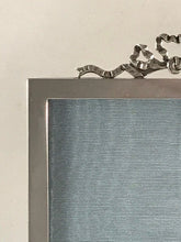 Load image into Gallery viewer, Edwardian Silver Picture Frame With Bow Top Birmingham 1906
