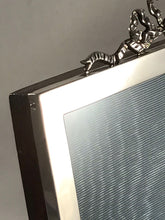 Load image into Gallery viewer, Edwardian Silver Picture Frame With Bow Top Birmingham 1906
