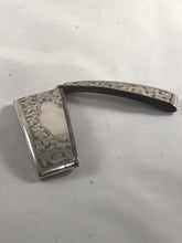 Load image into Gallery viewer, Curved Silver Card Case With Shaped Cartouche
