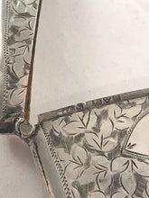 Load image into Gallery viewer, Curved Silver Card Case With Shaped Cartouche
