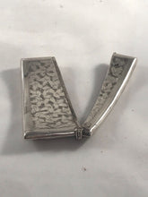 Load image into Gallery viewer, Curved Silver Card Case With Shaped Cartouche
