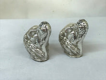 Load image into Gallery viewer, Pair Of Modern Silver Dogs Head Pepperettes Modern Import Marks c1990s
