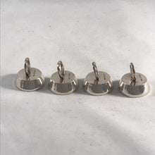 Load image into Gallery viewer, Boxed Set Of Six Silver Horseshoe Menu Holders Levi &amp; Salaman 1911
