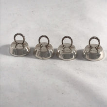 Load image into Gallery viewer, Boxed Set Of Six Silver Horseshoe Menu Holders Levi &amp; Salaman 1911
