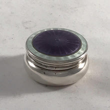 Load image into Gallery viewer, Silver And Enamel Hinged Box Henry Williamson Birmingham 1911
