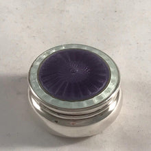 Load image into Gallery viewer, Silver And Enamel Hinged Box Henry Williamson Birmingham 1911
