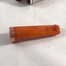 Load image into Gallery viewer, Silver Cheroot Holder Case With Original Amber And Gold Cheroot Holder
