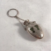 Load image into Gallery viewer, Silver And Scottish Agate Miniature Chatelaine Scent Bottle William Hair Haseler
