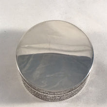 Load image into Gallery viewer, Modern Round Silver Box Birmingham 1971
