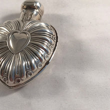 Load image into Gallery viewer, Silver Heart Shaped Scent Bottle William Comyns London 1900
