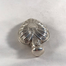 Load image into Gallery viewer, Silver Heart Shaped Scent Bottle William Comyns London 1900
