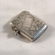 Load image into Gallery viewer, Silver Vesta With Ribbon Shaped Cartouche Birmingham 1900
