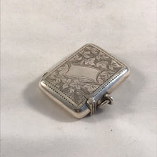 Load image into Gallery viewer, Silver Vesta With Ribbon Shaped Cartouche Birmingham 1900
