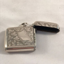 Load image into Gallery viewer, Silver Vesta With Ribbon Shaped Cartouche Birmingham 1900
